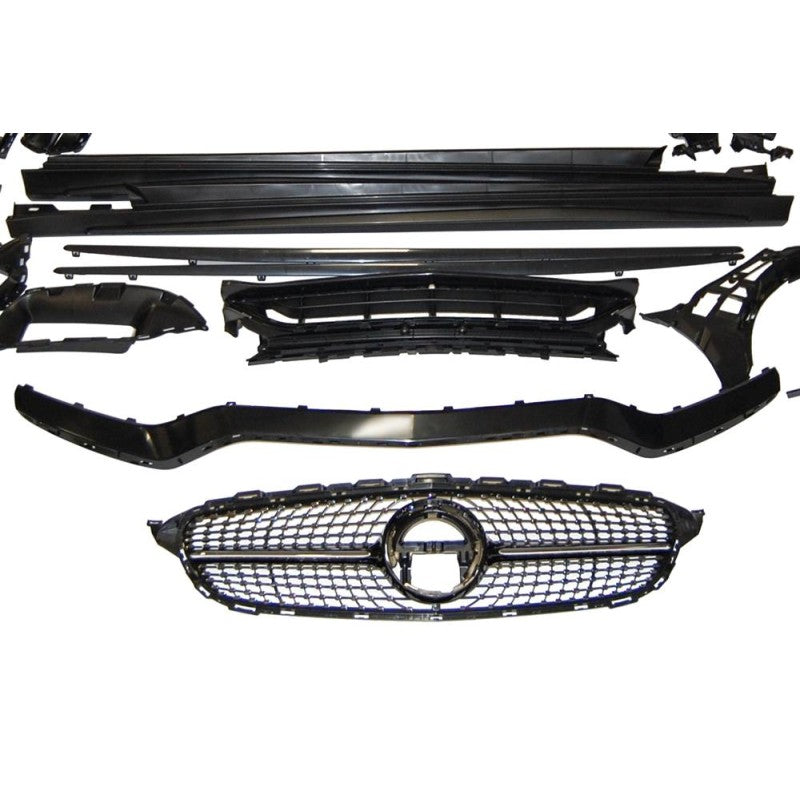 Mercedes W205 2014/21 to 2019 C63 Style Kit with Diamond Grill