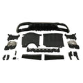 Mercedes W206 Sedan / SW C63 Style Rear Diffuser with Gloss Black Tailpipes