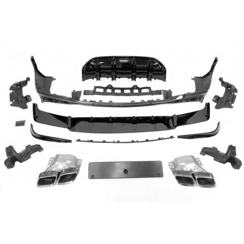 Mercedes X253 GLC 2020+ to GLC 63 AMG Style Rear Diffuser