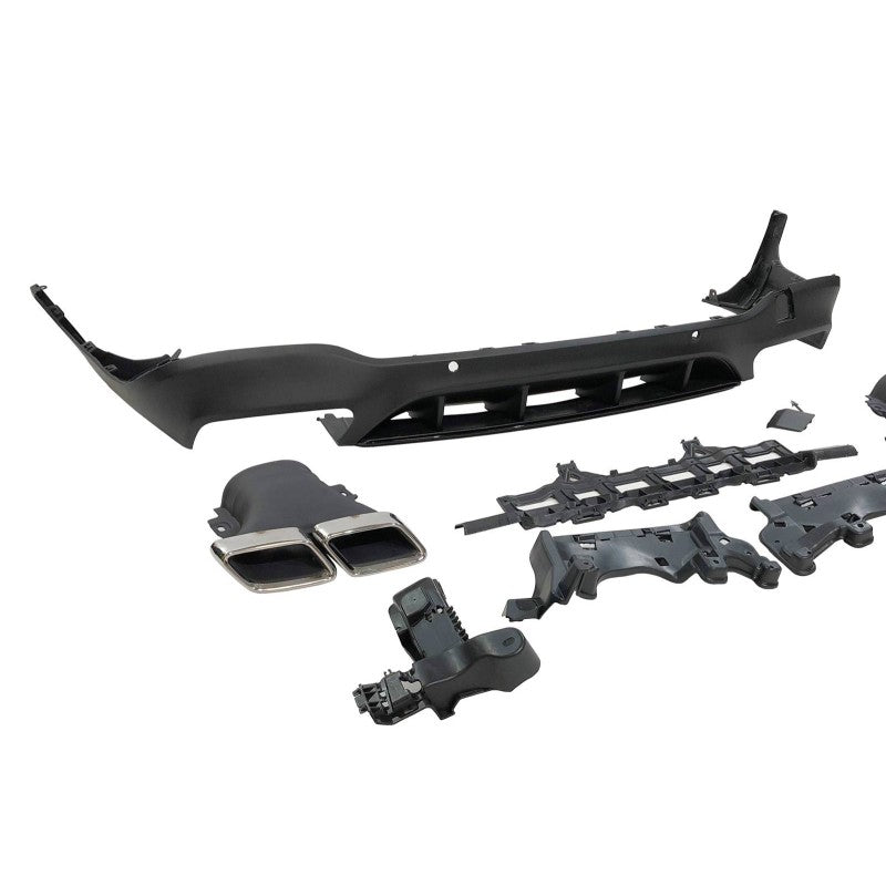 Mercedes X253 2015-19 AMG Style Rear Spoiler & Tailpipes