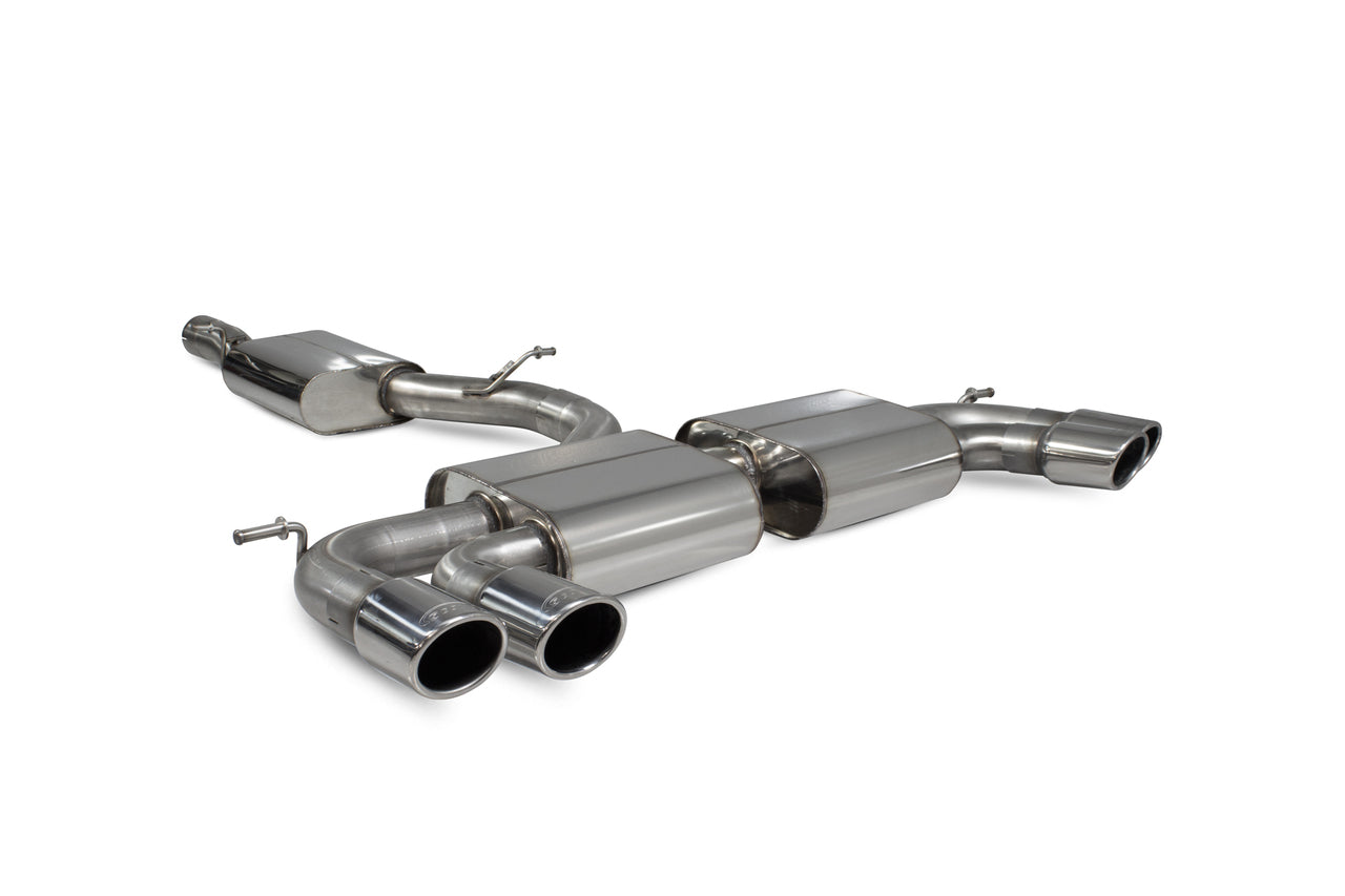 Scorpion Resonated cat-back system Non-valved - Golf R MK7.5 Facelift GPF & Non GPF Models 2017 - 2019 - SVW055