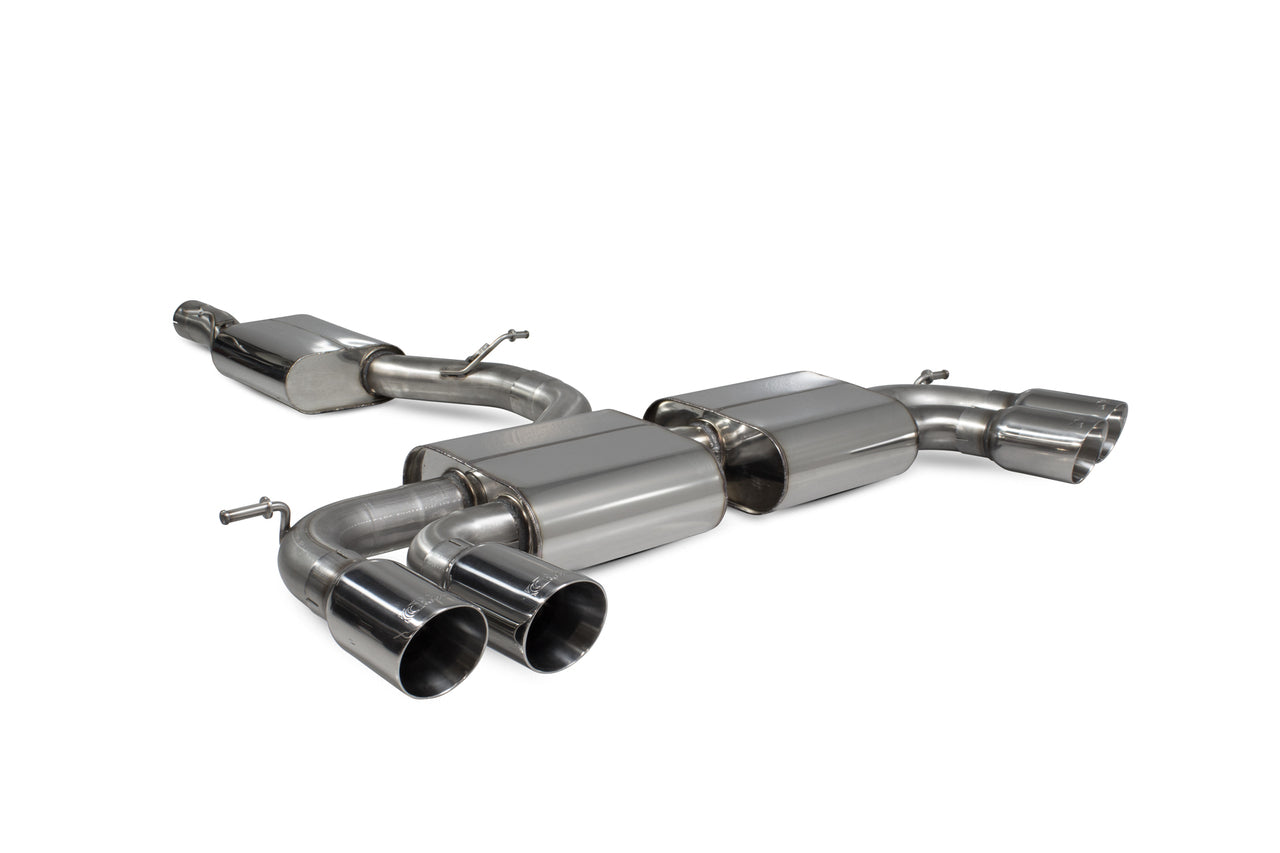 Scorpion Resonated cat-back system Non-valved - Golf R MK7.5 Facelift GPF & Non GPF Models 2017 - 2019 - SVW055D