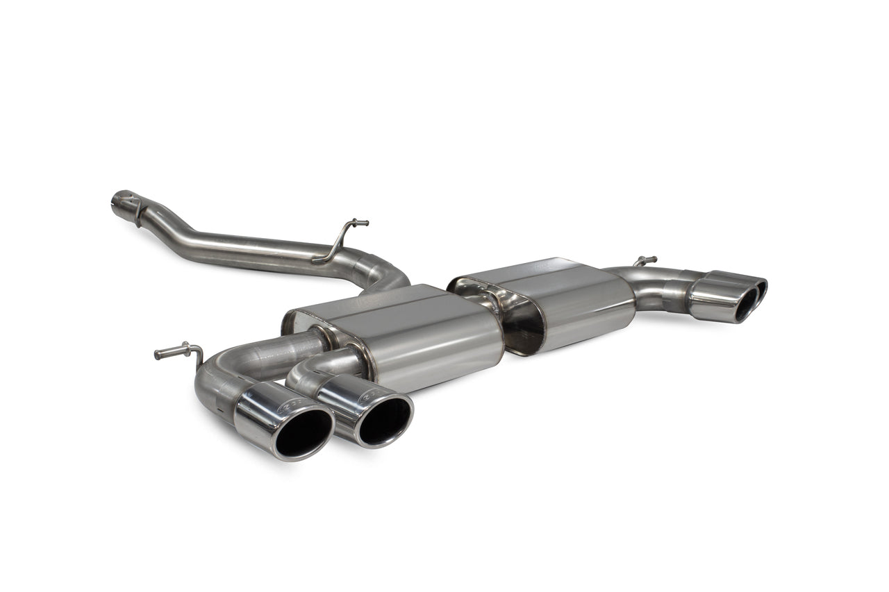 Scorpion Non-res cat-back system Non-valved - Golf R MK7.5 Facelift GPF & Non GPF Models 2017 - 2019 - SVWS055
